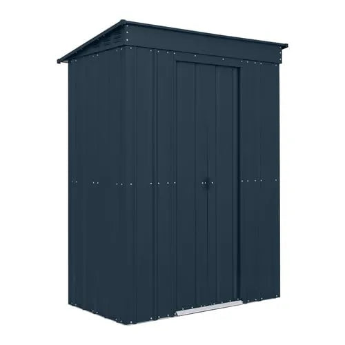 Globel 5x3ft Pent Metal Garden Shed