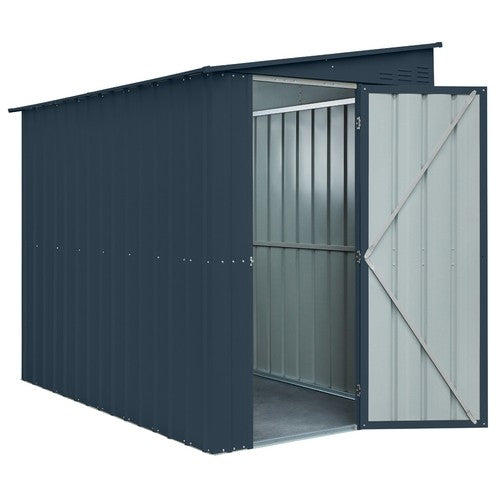 Globel 5x8ft Lean To Metal Garden Shed